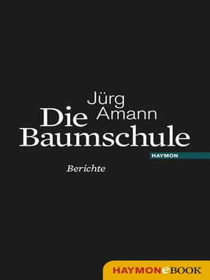 cover image of Die Baumschule